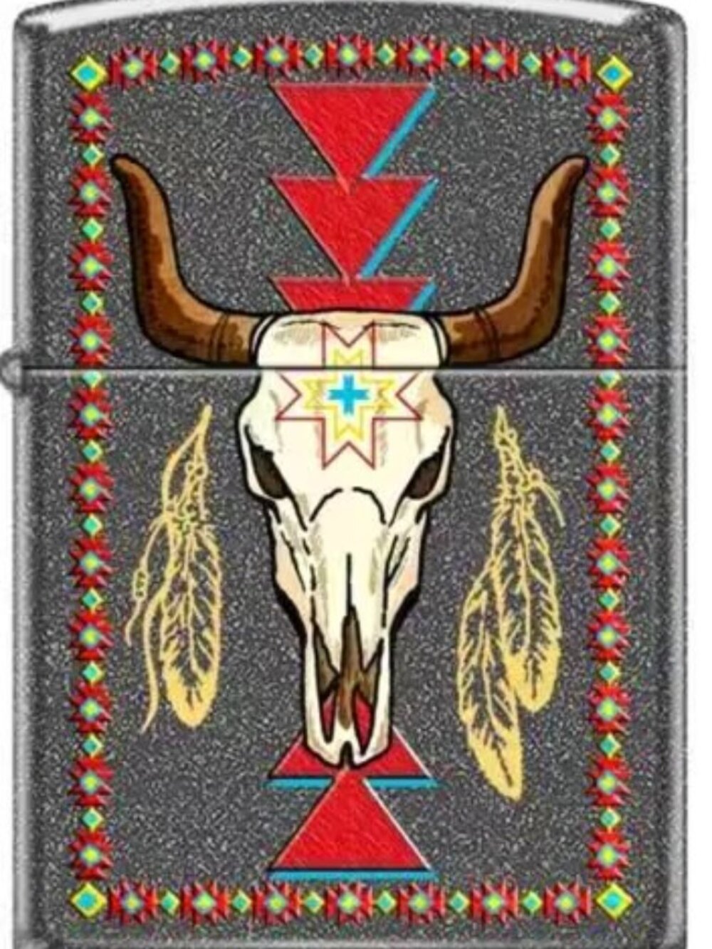 Ironstone Bull Skull Zippo Lighter